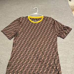 Men’s Brown Fendi Cotton Tee